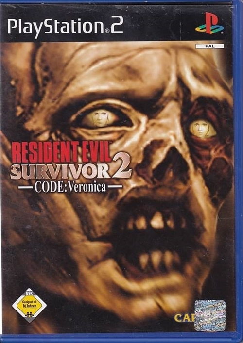 Resident Evil Survivor 2 Code Veronica - Tysk cover - PS2 (A Grade) (Genbrug)